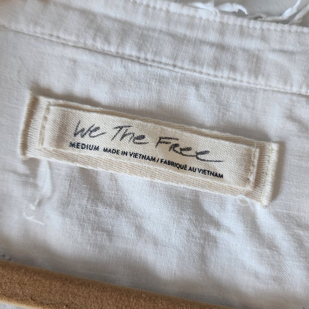 Free People White Blouse "EUC" - Picture 7 of 14